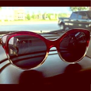 Like New Coach Red Sand Gradient Sunglasses